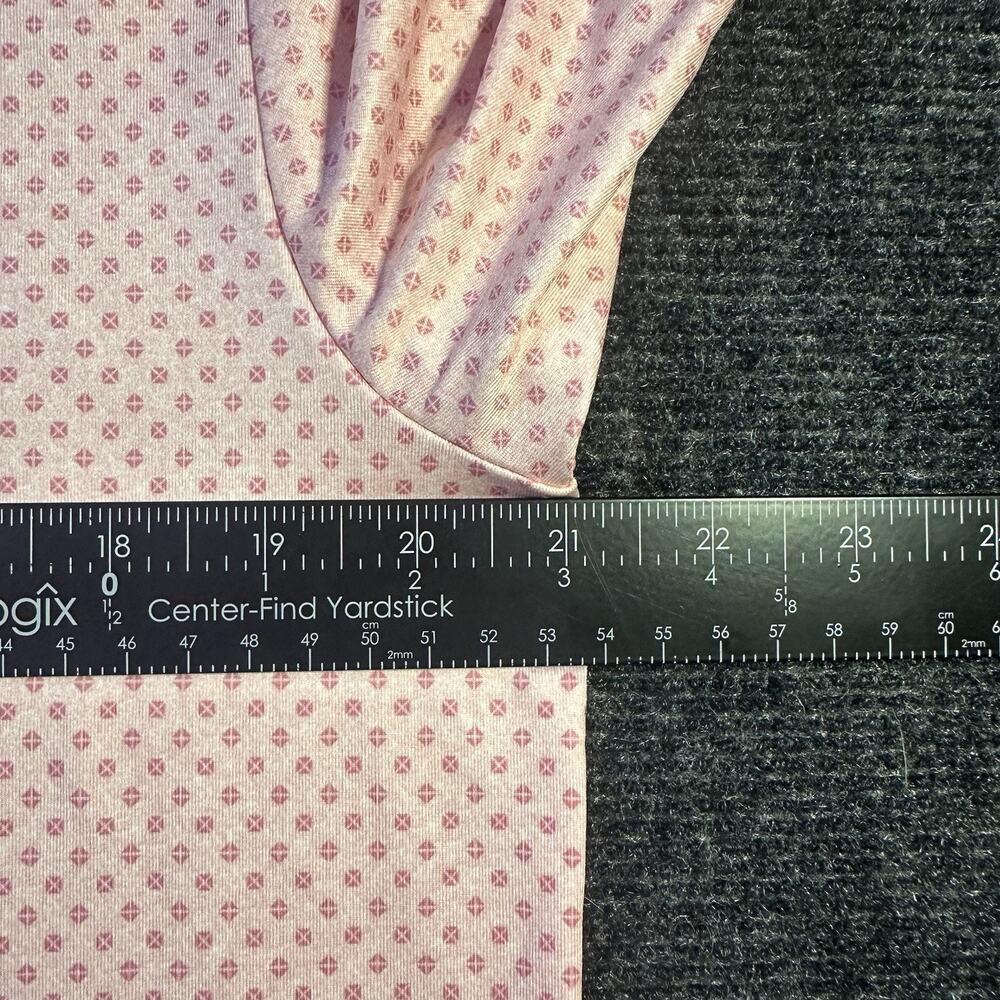 Callaway Opti-Dri Golf Polo Shirt Men’s M Pink Geometric Stretch Short Sleeve - Picture 6 of 9